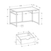 Computer Desk, Home Office, Laptop, Storage Drawer, 42L - Monarch