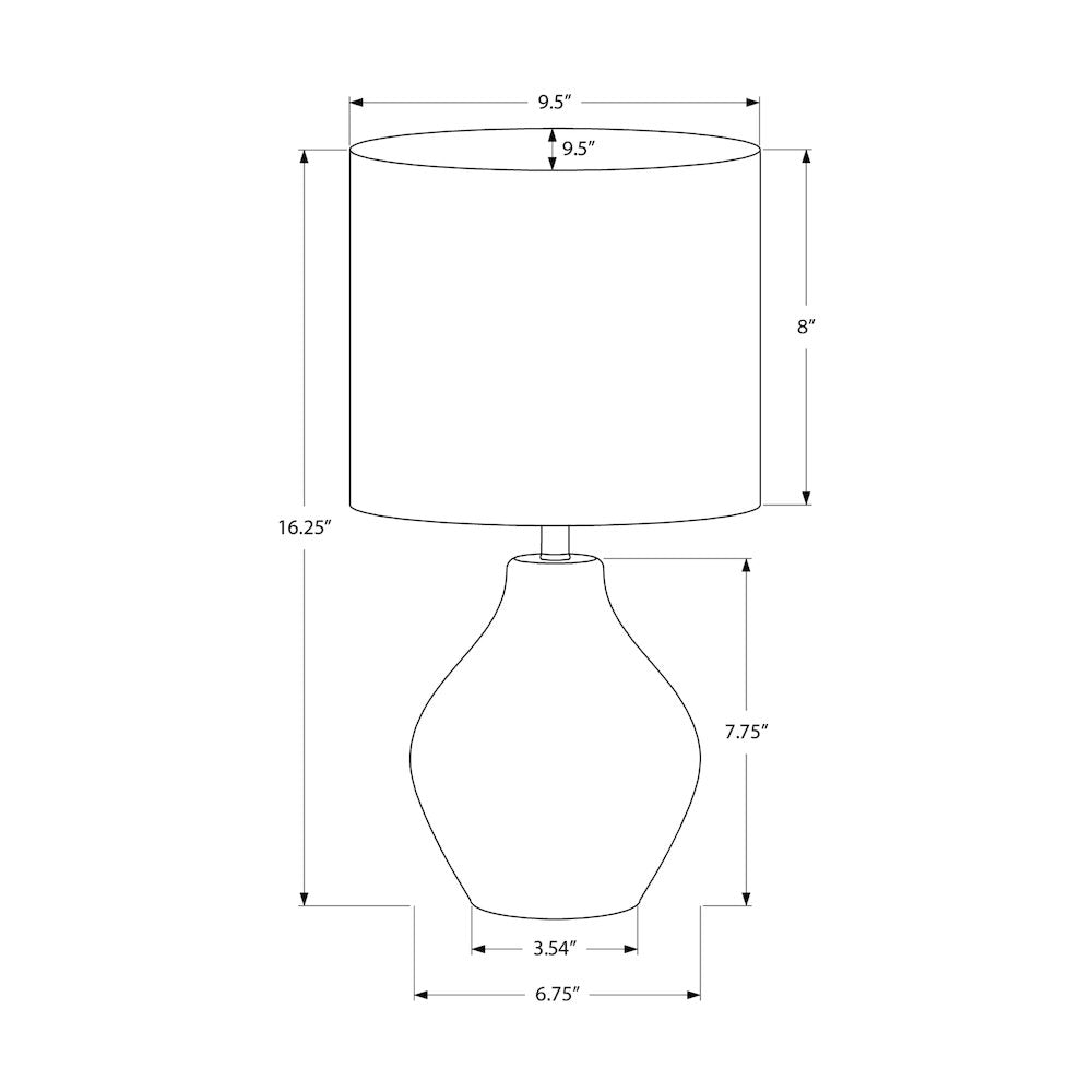Lighting, 16''H, Table Lamp, Beige Resin, Beige Shade, Contemporary - Monarch