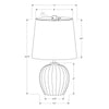 Lighting, 19''H, Table Lamp, Black Resin, Grey Shade, Transitional - Monarch