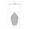 Lighting, 30''H, Black Rattan, Beige Shade, Transitional - Monarch