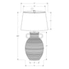 Lighting, 30''H, Table Lamp, Black Ceramic, Ivory / Cream Shade, Transitional - Monarch