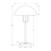 Lighting, 20''H, Table Lamp, Silver Metal, Contemporary, Modern - Monarch