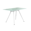 Computer Desk, Home Office, Laptop, 48L, Work, White Metal, Tempered Glass - Monarch Specialties