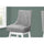 Bar Stool, Set Of 2, Swivel, Bar Height, White Wood, Grey Leather Look - Monarch