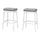 Bar Stool, Set Of 2, Bar Height, Saddle Seat, White Wood - Monarch