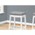 Bar Stool, Set Of 2, Bar Height, Saddle Seat, White Wood - Monarch