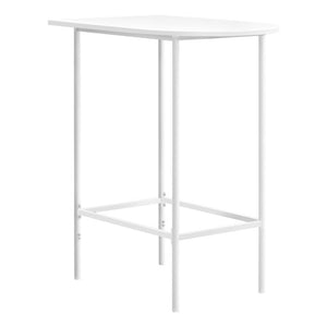 Home Bar, Bar Table, Bar Height, Pub, 36 Rectangular, Small, Kitchen, White - Monarch