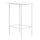 Home Bar, Bar Table, Bar Height, Pub, 36 Rectangular, Small, Kitchen, White - Monarch
