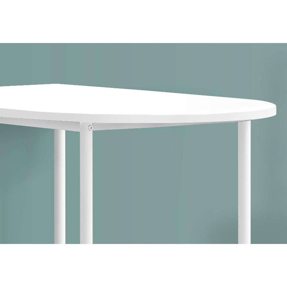 Home Bar, Bar Table, Bar Height, Pub, 36 Rectangular, Small, Kitchen, White - Monarch