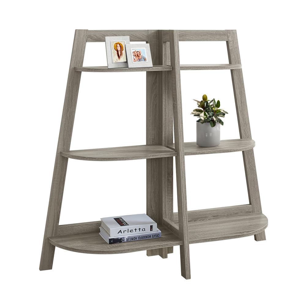 Bookshelf, Bookcase, Etagere, 3 Tier, 48H, Office, Bedroom, Brown Laminate - Monarch Specialties