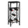 Home Bar, Wine Rack, Black Metal, Transitional - Monarch