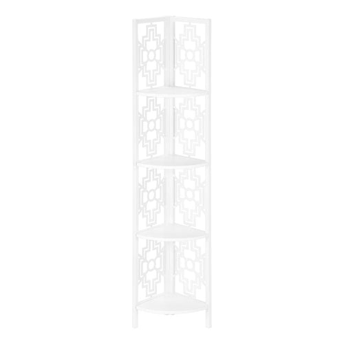 Bookshelf, Bookcase, Etagere, Corner, 4 Tier, 62H, Office, Bedroom - Monarch