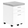 File Cabinet, Rolling Mobile, Storage Drawers, Printer Stand, Office, Work - Monarch