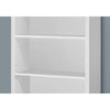 Bookshelf, Bookcase, Etagere, 5 Tier, 48H, Office, Bedroom, White Laminate - Monarch
