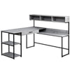 Computer Desk, Home Office, Corner, Storage Drawers, L Shape, Work, Laptop - Monarch