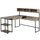 Computer Desk, Home Office, Corner, Storage Drawers, L Shape, Work, Laptop - Monarch