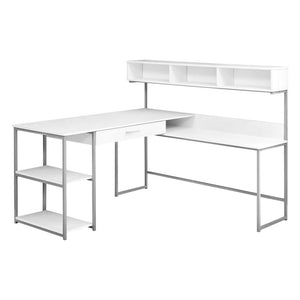 Computer Desk, Home Office, Corner, Storage Drawers, L Shape, Work, Laptop - Monarch