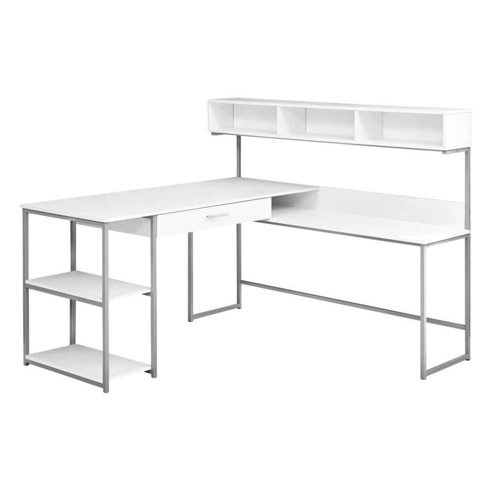 Computer Desk, Home Office, Corner, Storage Drawers, L Shape, Work, Laptop - Monarch