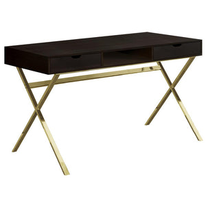 Computer Desk, Home Office, Laptop, Storage Drawers, 48L, Work - Monarch