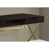 Computer Desk, Home Office, Laptop, Storage Drawers, 48L, Work - Monarch