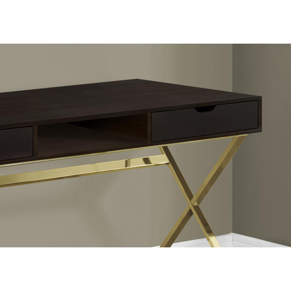 Computer Desk, Home Office, Laptop, Storage Drawers, 48L, Work - Monarch