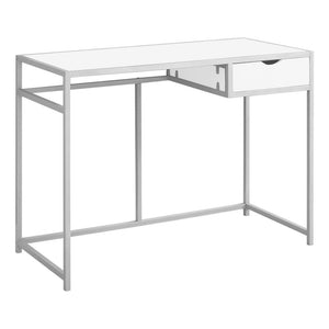 Computer Desk, Home Office, Laptop, Storage Drawer, 42L, Work - Monarch