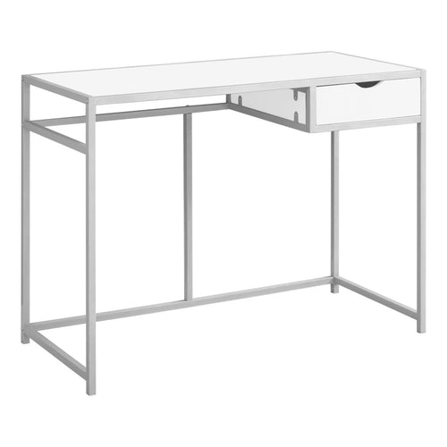 Computer Desk, Home Office, Laptop, Storage Drawer, 42L, Work - Monarch