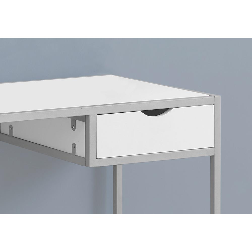 Computer Desk, Home Office, Laptop, Storage Drawer, 42L, Work - Monarch