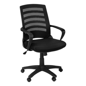 Office Chair, Adjustable Height, Swivel, Ergonomic, Armrests, Computer Desk - Monarch