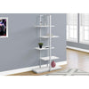 Bookshelf, Bookcase, Etagere, 5 Tier, 60H, Office, Bedroom, White Laminate - Monarch