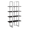Bookshelf, Bookcase, Etagere, 4 Tier, 60H, Office, Bedroom, Brown Laminate - Monarch