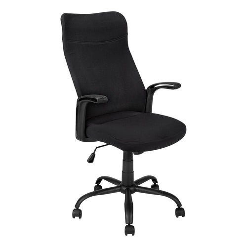 Office Chair, Adjustable Height, Swivel, Ergonomic, Armrests, Computer Desk - Monarch