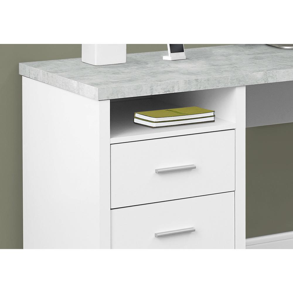 Computer Desk, Home Office, Corner, Left, Right Set-up, Storage Drawers, 80L, L - Monarch