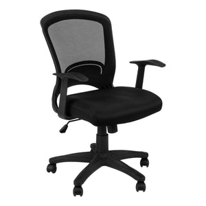 Office Chair, Adjustable Height, Swivel, Ergonomic, Armrests, Computer Desk - Monarch