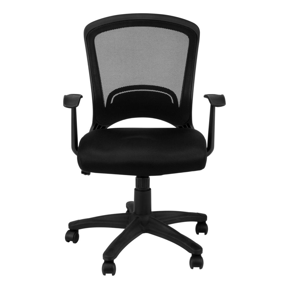 Office Chair, Adjustable Height, Swivel, Ergonomic, Armrests, Computer Desk - Monarch