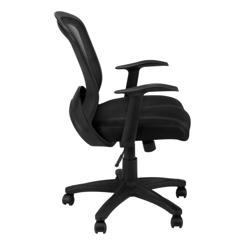 Office Chair, Adjustable Height, Swivel, Ergonomic, Armrests, Computer Desk - Monarch
