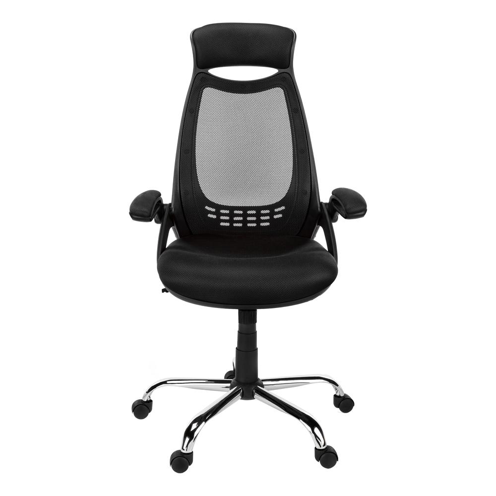Office Chair, Adjustable Height, Swivel, Ergonomic, Armrests, Computer Desk - Monarch