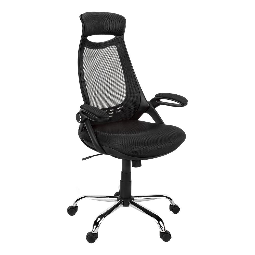 Office Chair, Adjustable Height, Swivel, Ergonomic, Armrests, Computer Desk - Monarch