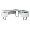Computer Desk, Home Office, Corner, Left, Right Set-up, Storage Drawers, 70L - Monarch