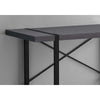 Computer Desk, Home Office, Laptop, 48L, Work, Grey Laminate, Black - Monarch