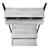 Computer Desk, Home Office, Laptop, Leaning, Storage Drawers, 32L, Work, Grey - Monarch