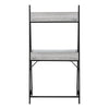 Computer Desk, Home Office, Laptop, Leaning, Storage Drawers, 32L, Work, Grey - Monarch