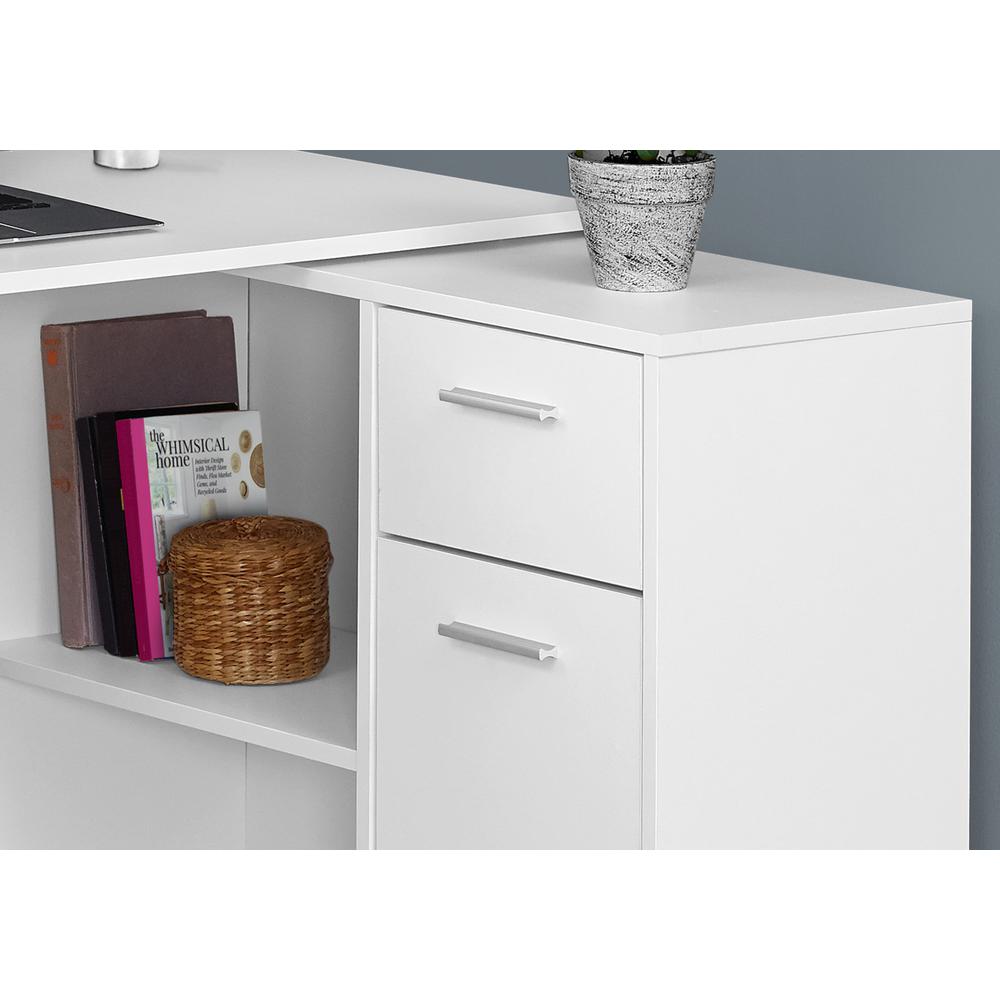 Computer Desk, Home Office, Corner, Storage Drawers, 46L, L Shape, Work - Monarch