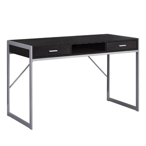 Computer Desk, Home Office, Laptop, Storage Drawers, 48L, Work, Brown Laminate - Monarch