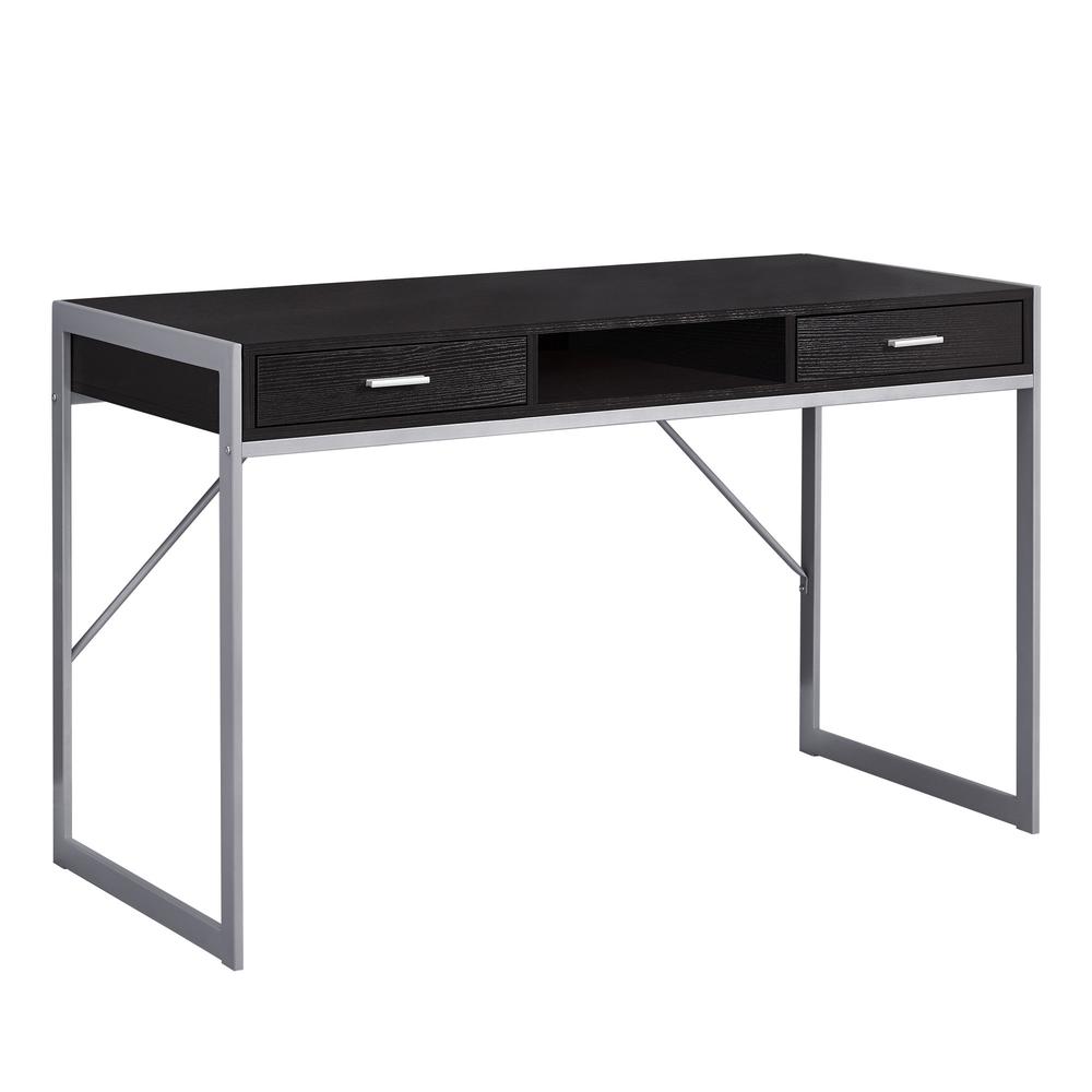 Computer Desk, Home Office, Laptop, Storage Drawers, 48L, Work, Brown Laminate - Monarch