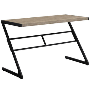 Computer Desk, Home Office, Laptop, 48L, Work, Brown Laminate, Black - Monarch