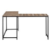 Computer Desk, Home Office, Corner, 58L, L Shape, Work, Laptop, Brown Laminate - Monarch