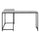 Computer Desk, Home Office, Corner, 58L, L Shape, Work, Laptop, Grey Laminate - Monarch