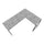 Computer Desk, Home Office, Corner, 58L, L Shape, Work, Laptop, Grey Laminate - Monarch