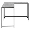 Computer Desk, Home Office, Corner, 58L, L Shape, Work, Laptop, Grey Laminate - Monarch